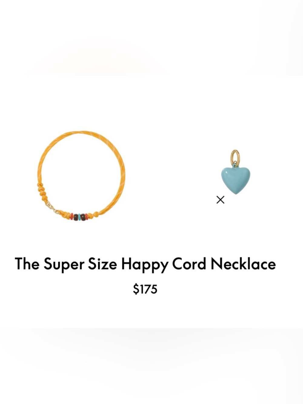 NWOT Roxanne Assoulin The Super Size Happy Cord Necklace - Picture 4 of 5